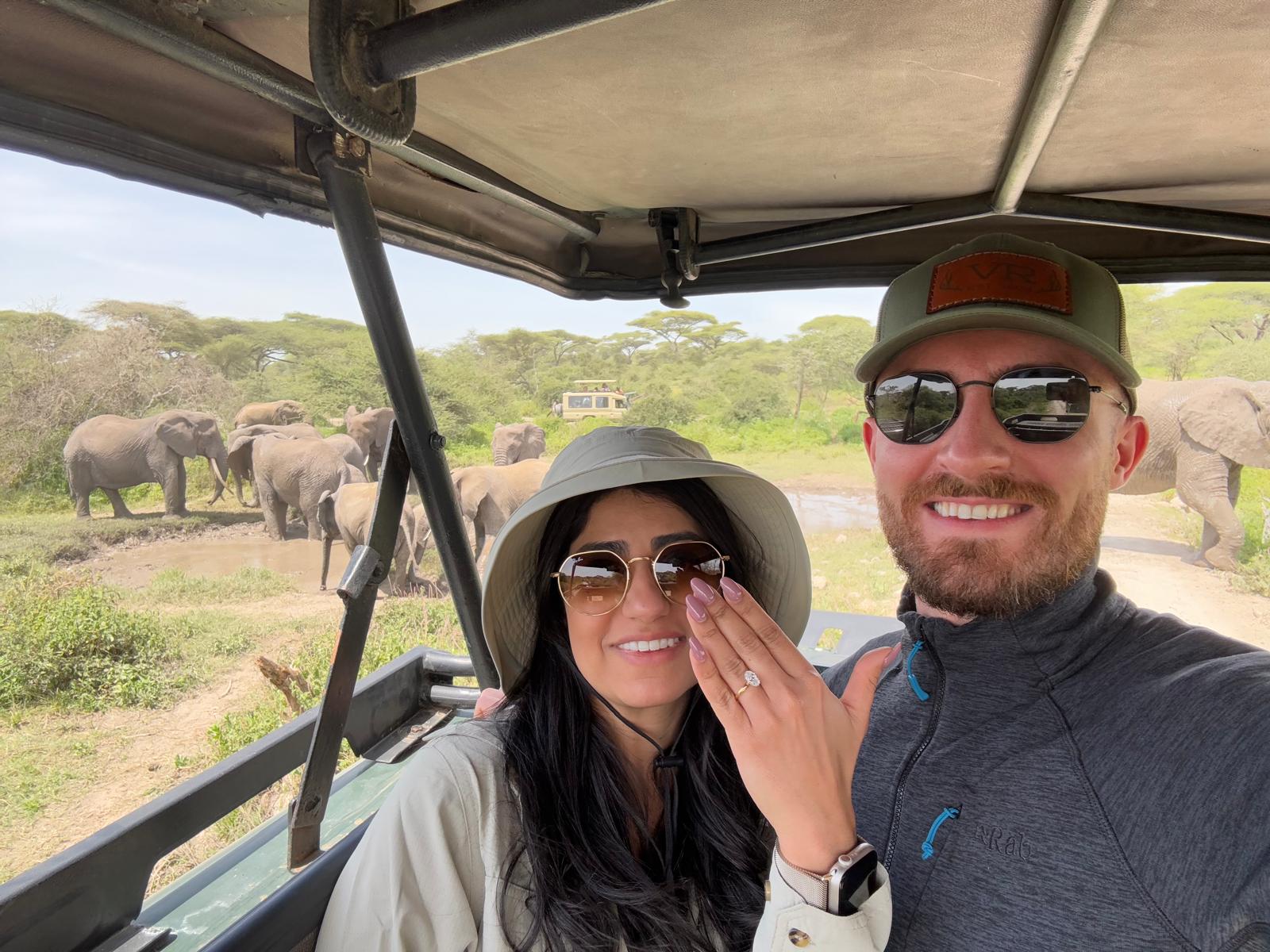 David and Nadja's engagement in Tanzania